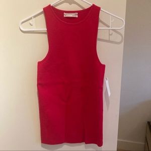 Knitted fabric tank top